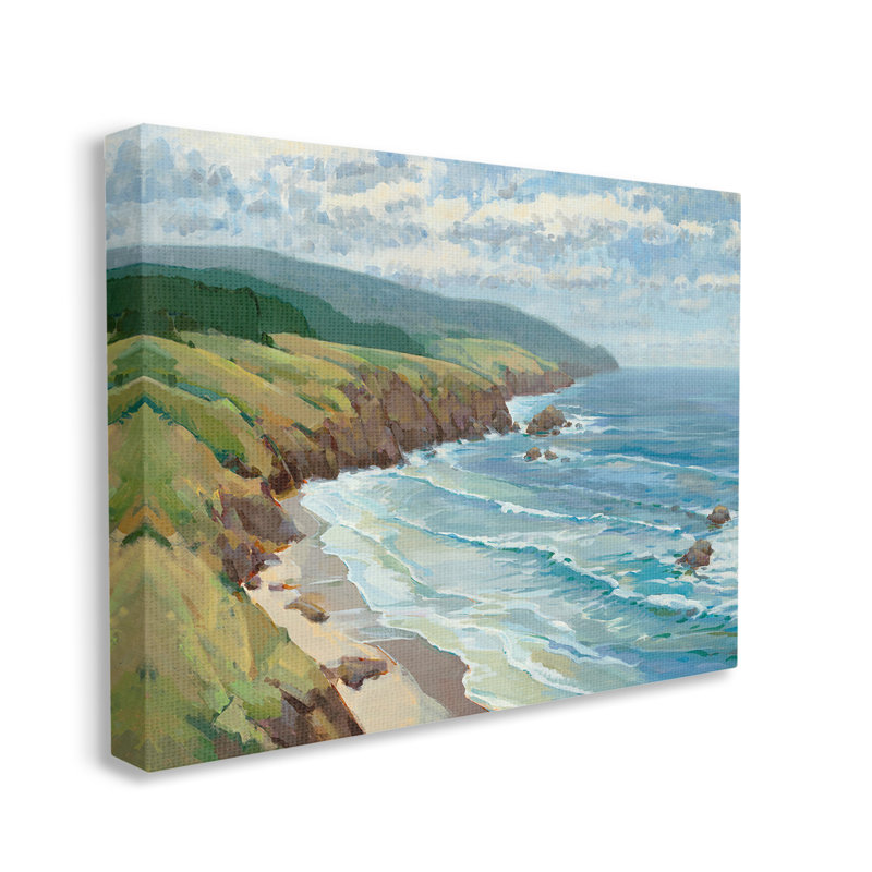 " Overlooking Beach Cliffs " by Scott Brems, 30" H x 40" W
