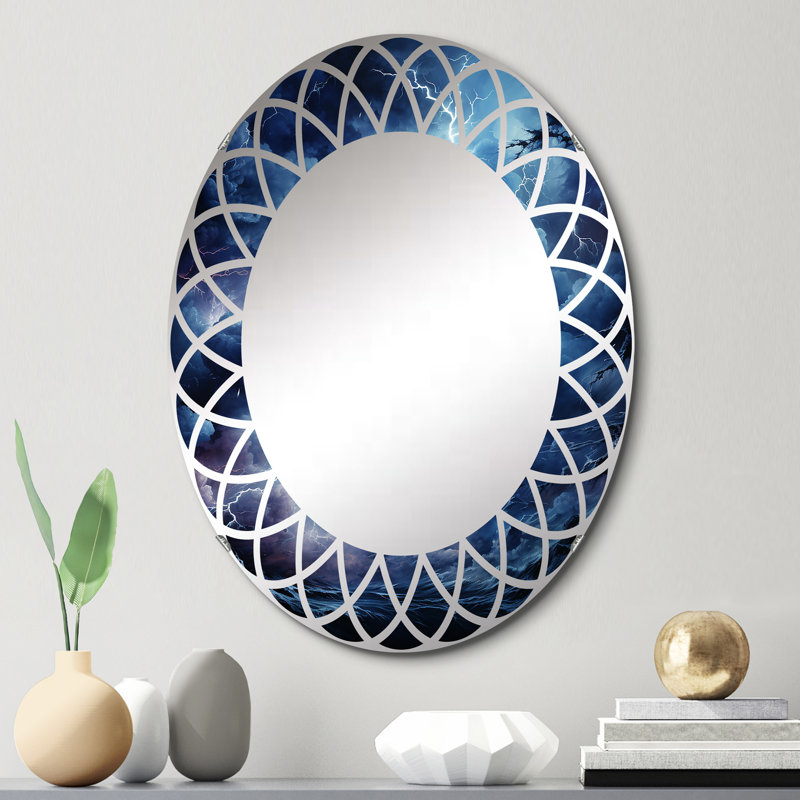 Younker - Miroir mural paysager ovale, 30 po x 20 po