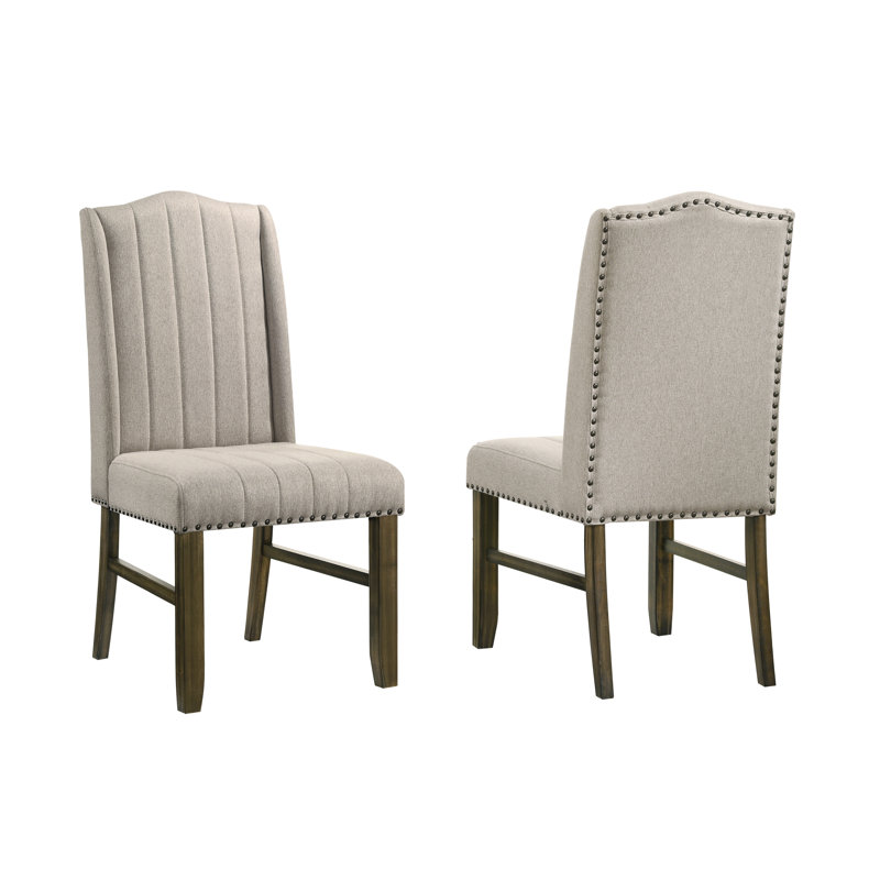 Traditional Wooden Fully Upholstered Dining Side Chair