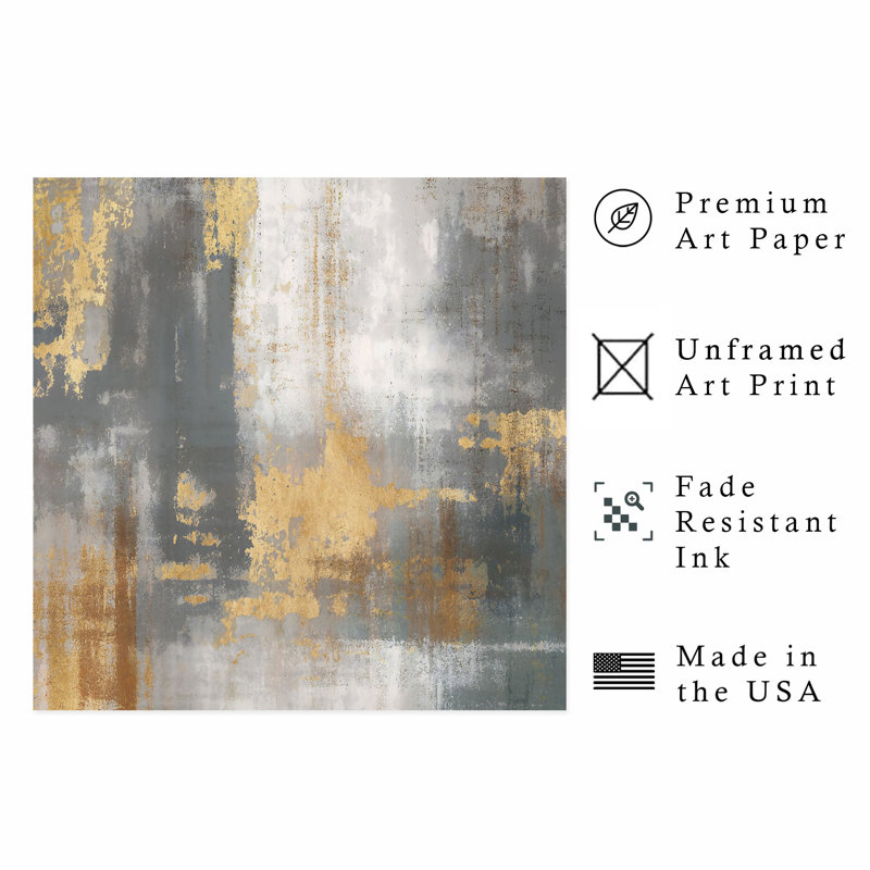 Abstract Echo Resonance Transitional Unframed Art Print, 28" H x 28" W