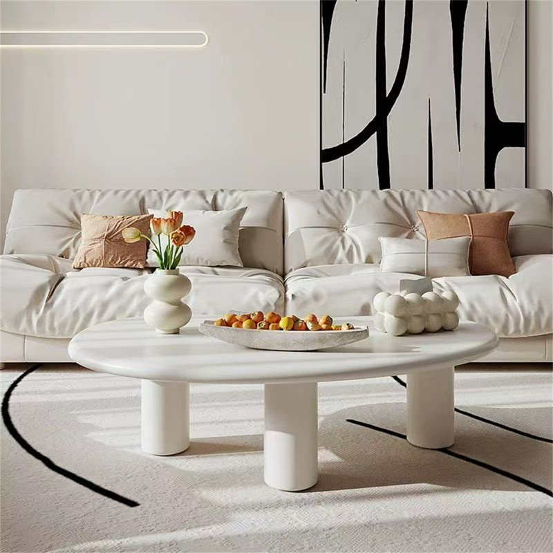Table basse Minimalist Cloud - Design incurvé de noix de cajou