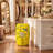 Yellow Peony and Bird Ceramic Garden Stool