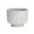 Rustic White with Gray Round Planter-1907599668