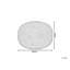 Maxville 50cm Wide Round Abstract Pouffe Ottoman