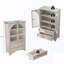 Armoire en verre avec 2 tiroirs et tablette réglable-443322631