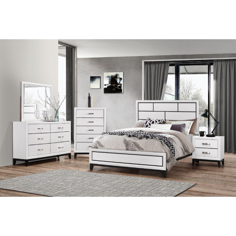 Standard Bed, Queen, White