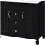 Meuble-lavabo 36 po avec lavabo supérieur, armoire de rangement moderne avec 2 portes à fermeture douce et 2 tiroirs-120102232