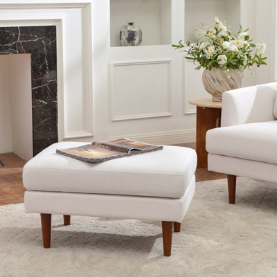 Miller Linen Ottoman