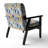 Tribal Dreamscape Boho Pattern - Upholstered Bohemian Arm Chair, Boho Style Accent Chair