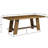 Solid Wood Dining Table Set, Rectangular Distressed Pine Dining Table And Slat Back Windsor Dining Chairs For Kitchen/Dining Room-1301669968-1301669981-1301669970