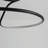 Minimalist Dimmable Curved Simple Circle Led Semi Ceiling Light
