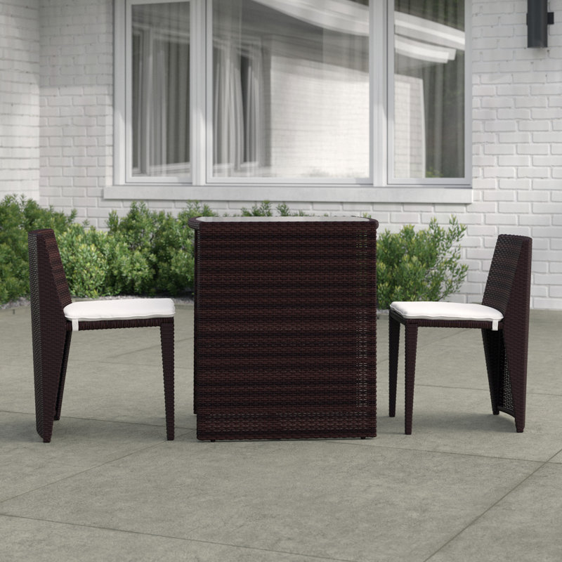 Iarund 2 - Person Patio Conversation Set with Cushions