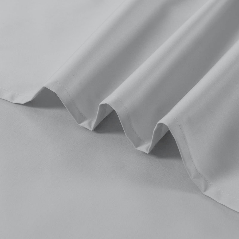 Kal 100% Cotton Sheet Set, Gray, Queen