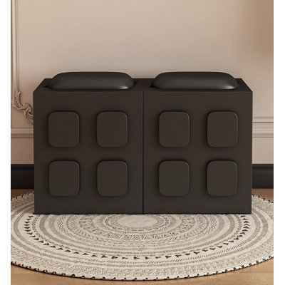 French Fashion Upholstered Shoe Storage Bench