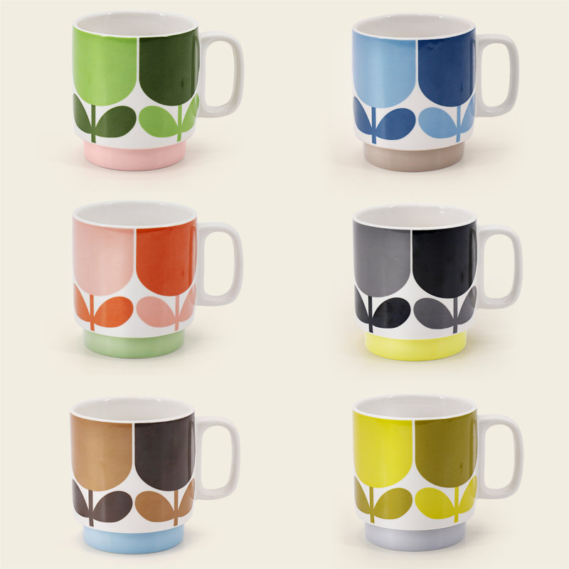Ceramic Mug, 6, Multicolored