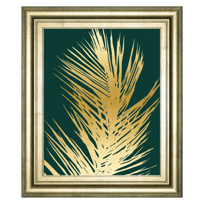 Golden Palm Wall Art - 22" x 26" - Gold Frame