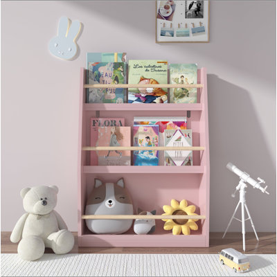 Étagère à livres pour enfants à 3 niveaux, range-livres, idéale pour les chambres, les salles de jeux et les salles de classe.