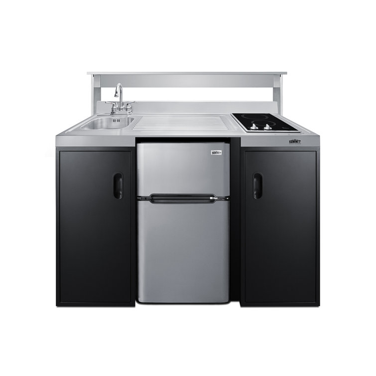 Summit Appliance 30 in. Compact Kitchen in Black