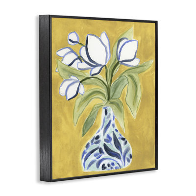 Tulipes lumineuses dans un vase, estampe numérique, design par June Erica Vess