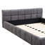 Élégant lit tapissier en chenille avec motif en damier-824223584-824223585
