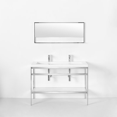 Ensemble de meuble-lavabo simple avec miroir C 48,25 "C