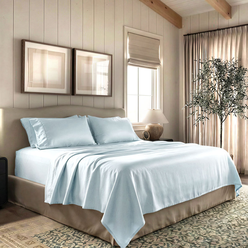 Threadmill 1000 Thread Count 100% Supima Cotton Sheet Set in Sateen Weave, California King Sheet Set with 2 Pillowcases