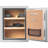 1.64 CUBIC FT BIOMETRIC FIREPROOF SAFE, GREY