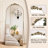 Oversized Arch Floor Mirror with Stand, Wall Mirror-38502322-40290080