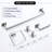 5 Pieces Bathroom Hardware Accessories Set Towel Bar Set Wall Mounted,Stainless Steel-117306413
