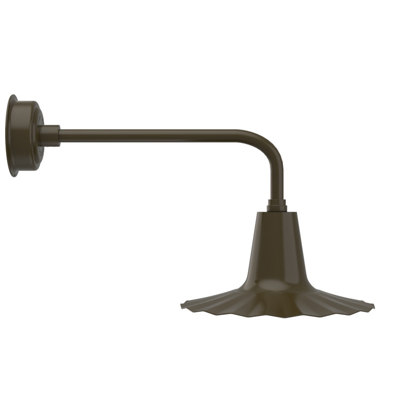 Iris LED Wall Light, Mahogany Bronze, 7.5" H x 16" W x 16" D