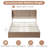 Braya Upholstered Platform Storage Bed With 4 Drawers,Brown Full-353337515-353337526