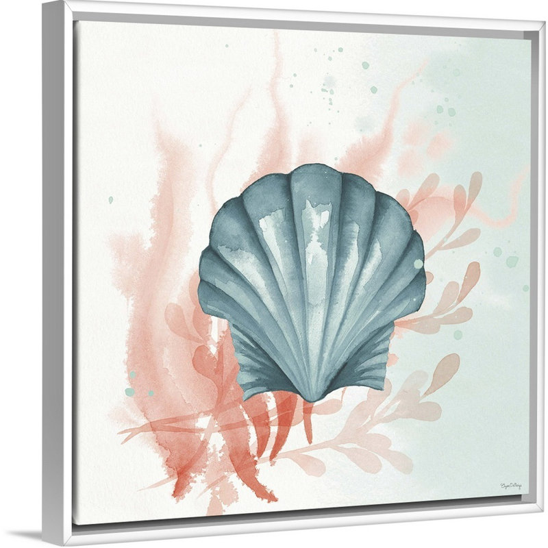 Splash II, art mural sur toile, Cadre blanc, H 32 po x l 32 po x P 2 po