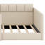 Upholstered Daybed Bed, High Side Panels Design with Side Entrance & Built-in Storage Pockets-1601653640-1601653638