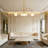 38'' (W) 6 - Light Arched Chandelier With Globe Shade