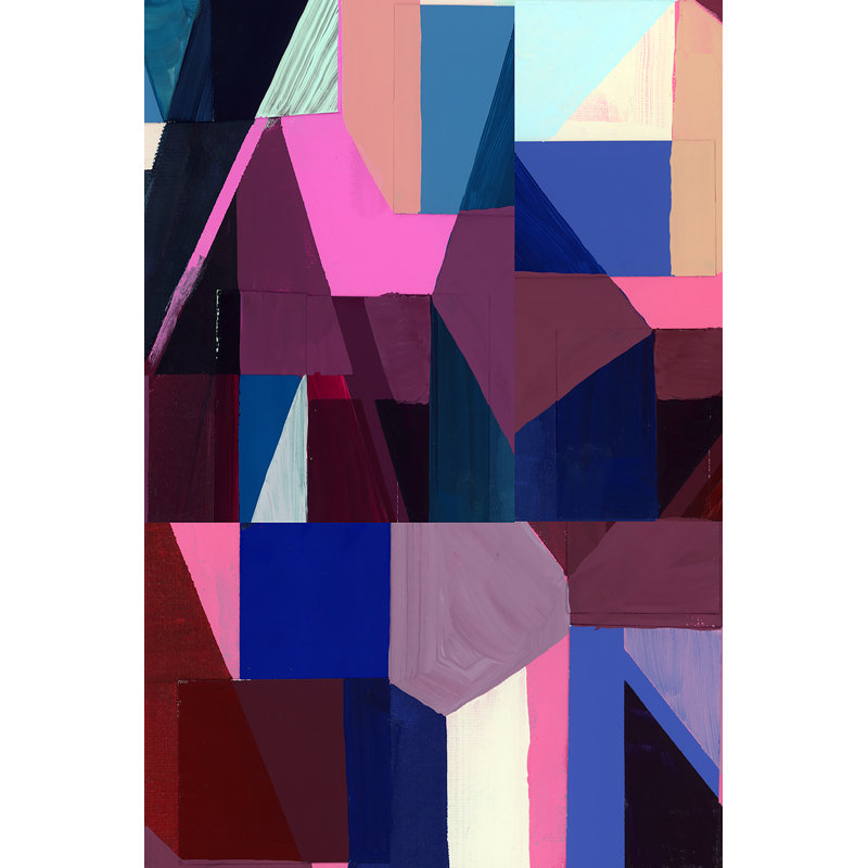 Royals III by Cartissi - Painting, 91 cm H x 61 cm W, Black Floater Framed