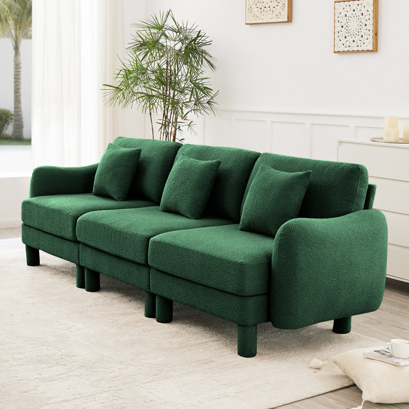 Canapé-lit Boucle, Vert