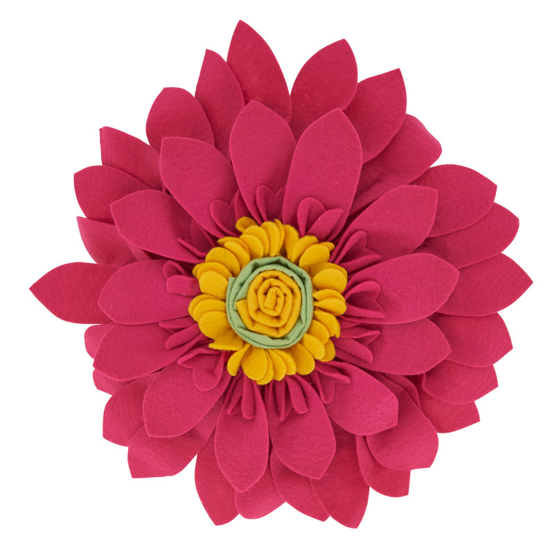 Housse et insert de coussin décoratif Fleur De Jardin, Fuchsia