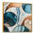 Toile avec cadre flottant or