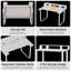 Bureau d'ordinateur en bois blanc-384343912