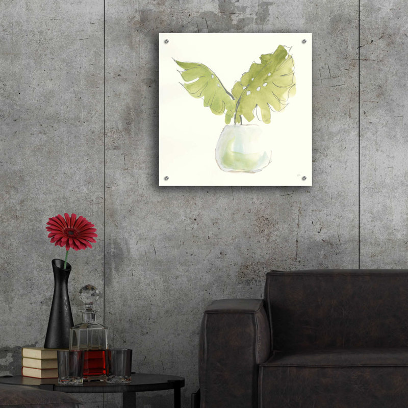 Bay Isle Home ™ «Plant Big Leaf II» par Chris Paschke, H 24 po x l 24 po x P 0,2 po