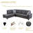 Bawan 103.5 " Faux Leather L-Shaped Sectional-2029014198-2029014204