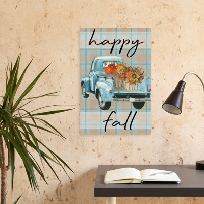 «Happy Fall Truck», art floral contemporain