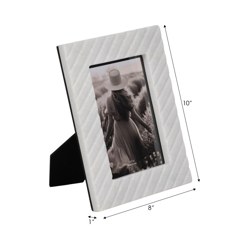 Genuine Marble Single Picture Frame, 8" W x 10" H