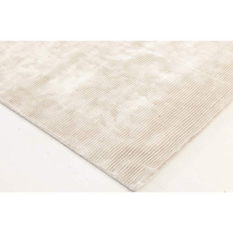 Modern One-of-a-Kind Rectangle 10'2" X 13' New Age Wool Area Rug in Silver
