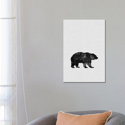 Bear B&W by Orara Studio - Wrapped Canvas Gallery-Wrapped Canvas Giclée