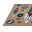 Tapis brun lavable à la machine-777526693