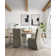 Laguna Rectangular Table And Beige Parsons Chairs Dining Set