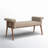 Nakia Button Tufted Accent Bench