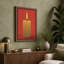 Golden Flame Minimalist - Wrapped Canvas-1386672230-1386672231