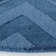 Tapis bleu en laine crocheté à la main à motif de chevrons Scanlan